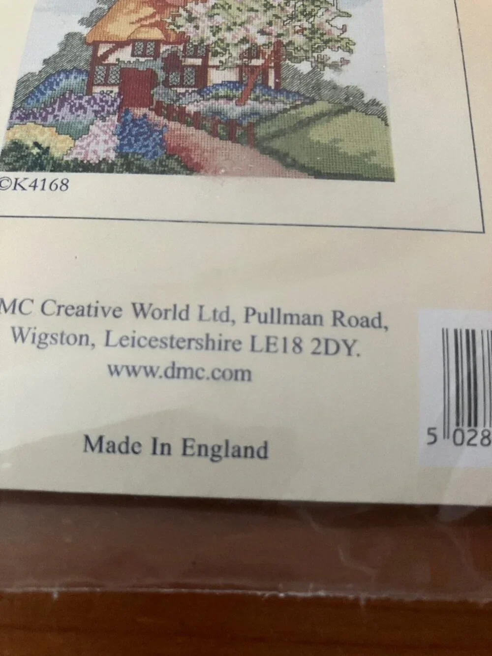 DMC counted cross stitch kit English cottage scene Made in England 7x5